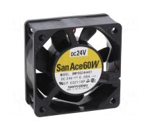 Fan: DC | axial | 24VDC | 60x60x25mm | 31.8m3/h | 28dBA | ball bearing