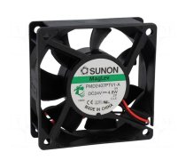 Fan: DC | axial | 24VDC | 70x70x25mm | 83.25m3/h | 44dBA | Vapo | Len: 300mm