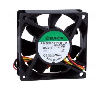 Fan: DC | axial | 24VDC | 70x70x25mm | 83.25m3/h | 45dBA | ball bearing