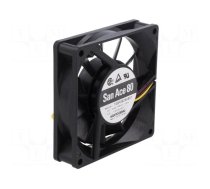 Fan: DC | axial | 24VDC | 80x80x20mm | 50.4m3/h | 31dBA | ball bearing