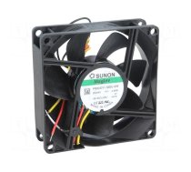 Fan: DC | axial | 24VDC | 80x80x25mm | 101.4m3/h | 44.7dBA | Vapo | 4800rpm