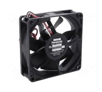 Fan: DC | axial | 24VDC | 80x80x25mm | 44.4m3/h | 19dBA | ball bearing