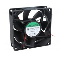 Fan: DC | axial | 24VDC | 80x80x25mm | 69.63m3/h | 33dBA | slide bearing