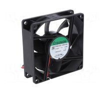 Fan: DC | axial | 24VDC | 80x80x25mm | 69.66m3/h | 33dBA | ball bearing