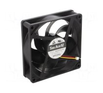 Fan: DC | axial | 24VDC | 92x92x25mm | 132m3/h | 43dBA | ball bearing