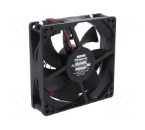 Fan: DC | axial | 24VDC | 92x92x25mm | 57m3/h | 22dBA | ball bearing