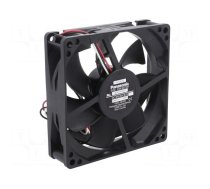 Fan: DC | axial | 24VDC | 92x92x25mm | 76.8m3/h | 29dBA | ball bearing