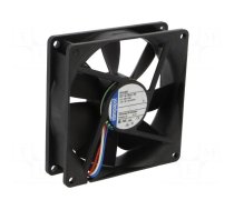 Fan: DC | axial | 24VDC | 92x92x25mm | 84m3/h | 36dBA | ball bearing