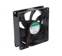 Fan: DC | axial | 24VDC | 92x92x25mm | 87.5m3/h | 34dBA | slide bearing