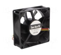 Fan: DC | axial | 24VDC | 92x92x32mm | 150m3/h | 44dBA | ball bearing