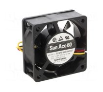 Fan: DC | axial | 48VDC | 60x60x25mm | 31.8m3/h | 28dBA | ball bearing