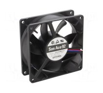 Fan: DC | axial | 48VDC | 92x92x32mm | 72m3/h | 25dBA | ball | 2100rpm