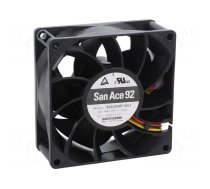 Fan: DC | axial | 48VDC | 92x92x38mm | 240m3/h | 63dBA | ball | 9700rpm