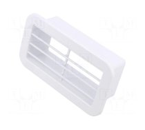 Accessories: ventilation grille | white | Body dim: 127x71x39mm