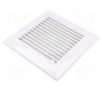 Accessories: ventilation grille | white | Body dim: 175x175x25mm