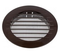 Accessories: ventilation grille | bronze | Body dim: Ø133x26mm