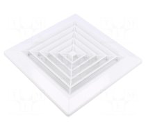 Accessories: ventilation grille | white | Body dim: 174x174x35mm