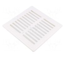 Accessories: ventilation grille | white | Body dim: 156x156x27mm