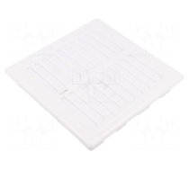 Accessories: ventilation grille | white | Body dim: 156x156x27mm