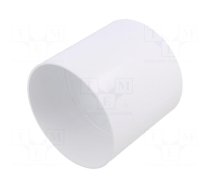 Accessories: round duct connector | white | ABS | Ø104mm | 20pcs.