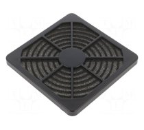 Filter | Ø120mm | plastic | 1set | black | Mounting: screw