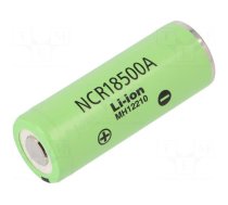 Re-battery: Li-Ion | 18500 | 3.7V | 2040mAh | Ø18.6x50mm | 3.8A