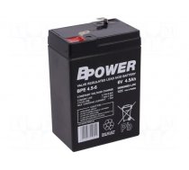 Re-battery: acid-lead | 6V | 4.5Ah | AGM | maintenance-free | 0.8kg | BPE
