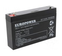 Re-battery: acid-lead | 6V | 7Ah | AGM | maintenance-free | EP