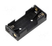 Holder | AAA,R3 | Batt.no: 2 | soldering lugs | black