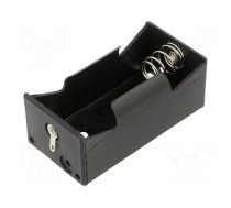 Holder | D,R20 | Batt.no: 1 | soldering lugs | black