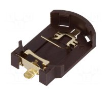 Socket | CR2032,DL2032 | Batt.no: 1 | horizontal,SMT | H: 4.7mm | black