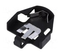 Socket | CR2032,DL2032 | Batt.no: 1 | horizontal,THT | H: 5.8mm | black