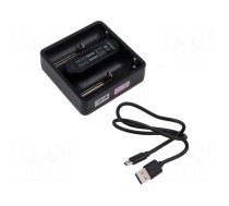 Charger: for rechargeable batteries | Li-Ion,Ni-Cd,Ni-MH | 3A