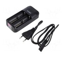 Charger: for rechargeable batteries | Li-Ion | 3.6/3.7V | 1A