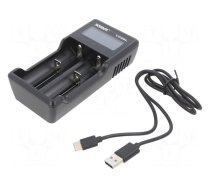 Charger: for rechargeable batteries | Li-Ion,Ni-Cd,Ni-MH | 2A