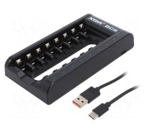 Charger: for rechargeable batteries | Li-Ion,Ni-MH | 0.5A