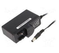 Power supply: switched-mode | mains,plug | 48VDC | 0.5A | 24W | 88%