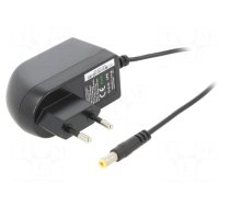 Power supply: switched-mode | mains,plug | 48VDC | 0.5A | 24W | Plug: EU