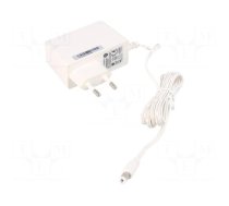 Power supply: switching | mains,plug | 24VDC | 1A | 24W | Plug: EU | white