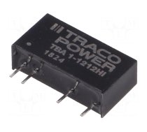 Converter: DC/DC | 1W | Uin: 10.8÷13.2V | Uout: 12VDC | Iout: 84mA | SIP7