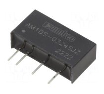 Converter: DC/DC | 1W | Uin: 2.97÷3.63V | Uout: 24VDC | Iout: 42mA | SIP7