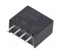 Converter: DC/DC | 1W | Uin: 2.97÷3.63V | Uout: 5VDC | Iout: 200mA | SIP