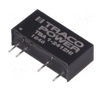 Converter: DC/DC | 1W | Uin: 21.6÷26.4V | Uout: 12VDC | Iout: 84mA | SIP7