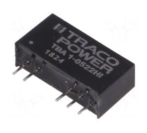 Converter: DC/DC | 1W | Uin: 4.5÷5.5V | Uout: 12VDC | Uout2: -12VDC | SIP7