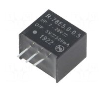 Converter: DC/DC | 2.5W | Uin: 7÷28V | Uout: 5VDC | Iout: 0.5A | SIP3 | PCB