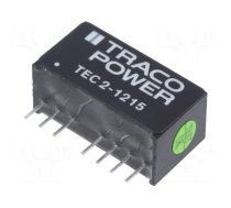 Converter: DC/DC | 2W | Uin: 9÷18V | Uout: 24VDC | Iout: 83mA | SIP8 | TEC 2