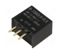 Converter: DC/DC | Uin: 12÷36V | Uout: 9VDC | Iout: 500mA | SIP3 | THT