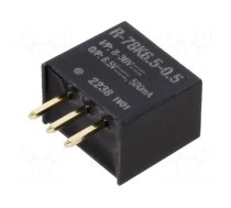 Converter: DC/DC | Uin: 8÷36V | Uout: 6.5VDC | Iout: 500mA | SIP3 | THT