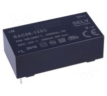 Converter: AC/DC | 6W | 80÷264VAC | Usup: 115÷370VDC | Uout: 12VDC | 78%