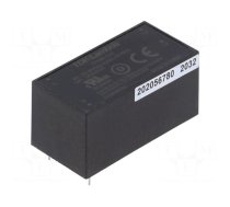 Converter: AC/DC | 6W | 90÷264VAC | 12VDC | Iout: 0.5A | 81% | KPSB6 | THT